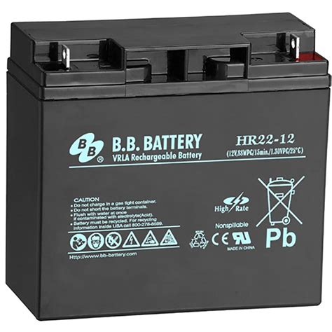 Bb Battery Hr Battery Vrla Rechargeable V Wpc Osi Batteries