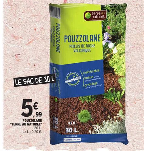 Promo Pouzzolane Terre Au Naturel Chez E Leclerc