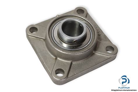 SUCSF206 STAINLESS STEEL FOUR BOLT SQUARE FLANGE UNIT Platinum