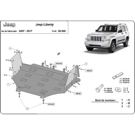 Steel Skid Plate Jeep Liberty 2007 2017