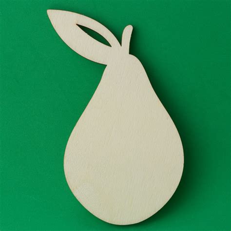 Unfinished Wood Pear Cutout All Wood Cutouts Wood Crafts Hobby