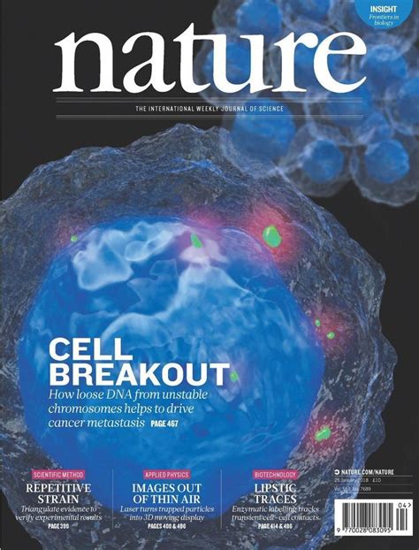 Nature Magazine January Cell Breakout Insight Frontiers In