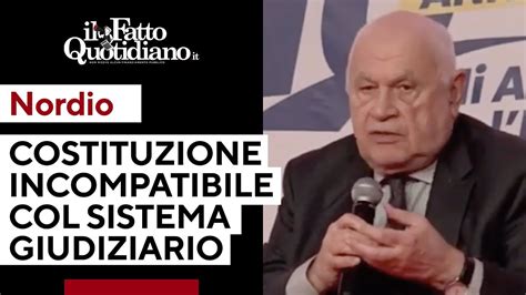 Nordio Nostra Costituzione è incompatibile con il sistema giudiziario