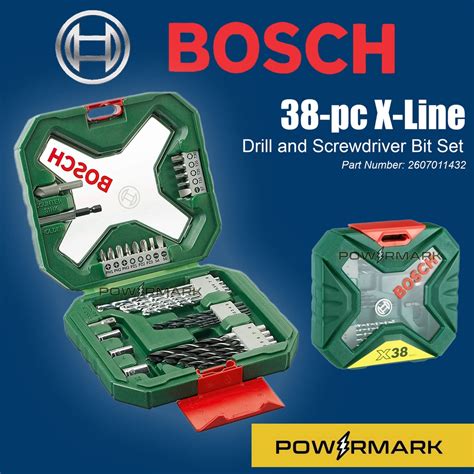 BOSCH 2607011432 38 Piece X Line Drill And Screwdriver Bit Set