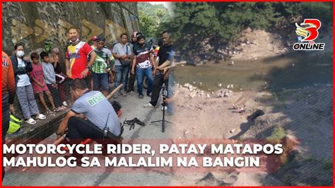 Motorcycle Rider Patay Matapos Mahulog Sa Malalim Na Bangin YouTube