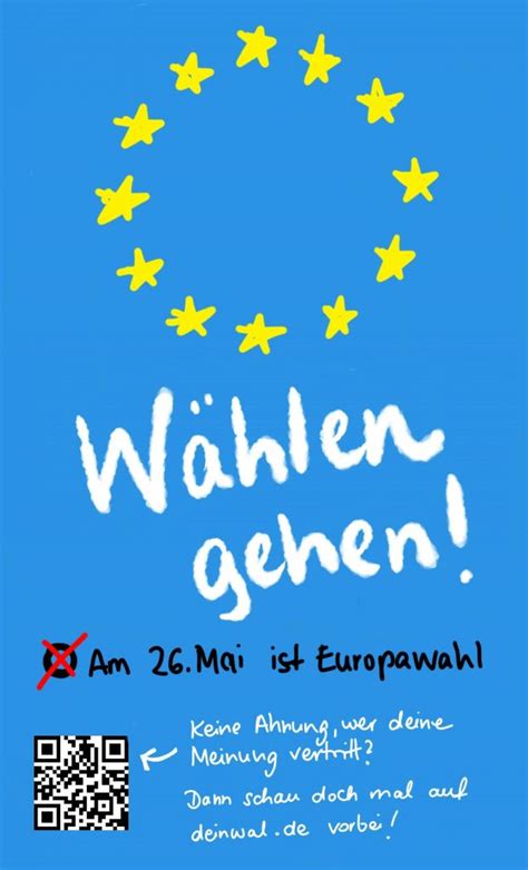 Plakat wählen gehen Europa 2019 Heinrich Hertz Schule Karlsruhe