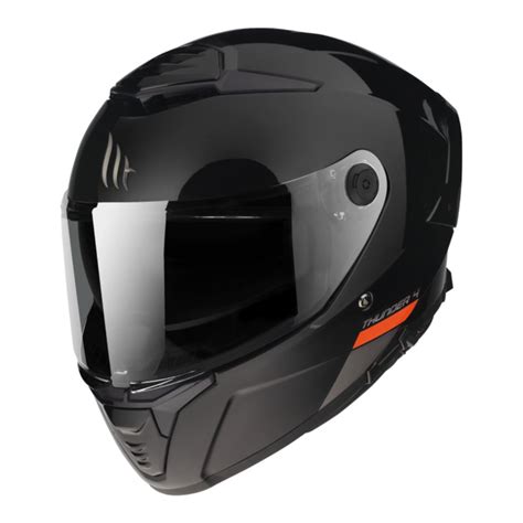 Casco MT THUNDER 4 SV SOLID A1 NEGRO BRILLO