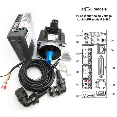 Rs485 Pulanddir Dmcnet Canopen Ethercat Delta B3 Servo Motor Drive 3kw