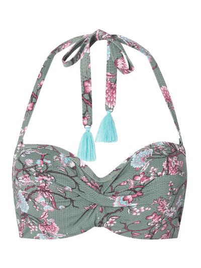 Esprit Bikini Oberteil In Bandeau Form Helltuerkis Online Kaufen