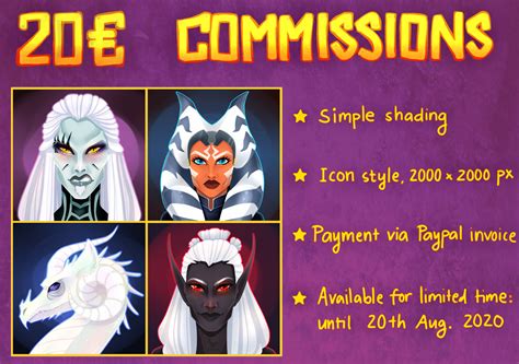 Commission Info Limited Time Avatars By Varjopihlaja On Deviantart