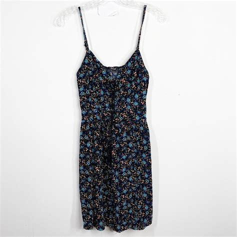 Y2k Bebop Floral Slip Dress Has A Tie Front With Depop