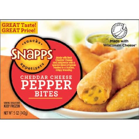 Snapps Cheddar Cheese Jalapeno Bites 5 Oz Kroger