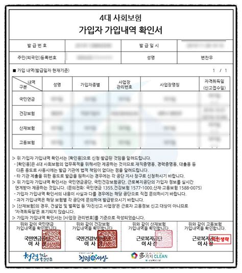 4대보험 가입확인서 및 가입증명서 발급방법 이슈칼럼