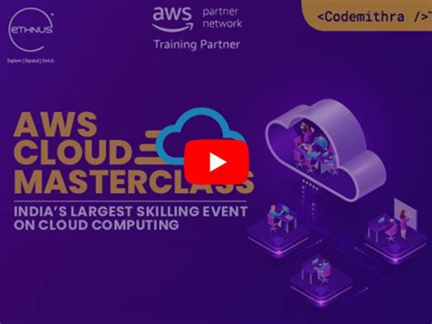 Aws Cloud Masterclass Indias Largest Cloud Skilling Event In