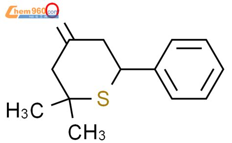 68226 11 9 4H Thiopyran 4 one tetrahydro 2 2 dimethyl 6 phenyl 化学式结构式