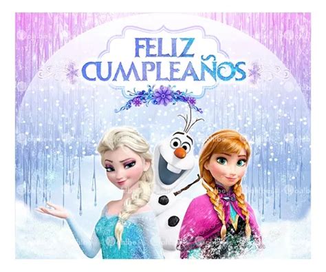 Panel Para Fiesta Frozen Lona Cumpleaños Frozen 180 X 150 Envío gratis