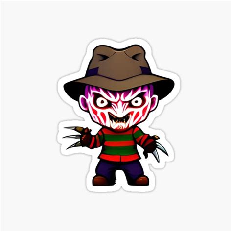 "Chibi Freddy Krueger" Sticker for Sale by Timothy Cruse | Redbubble