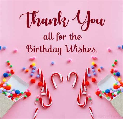 85 Thank You Everyone For The Birthday Wishes Quotes Messages Card