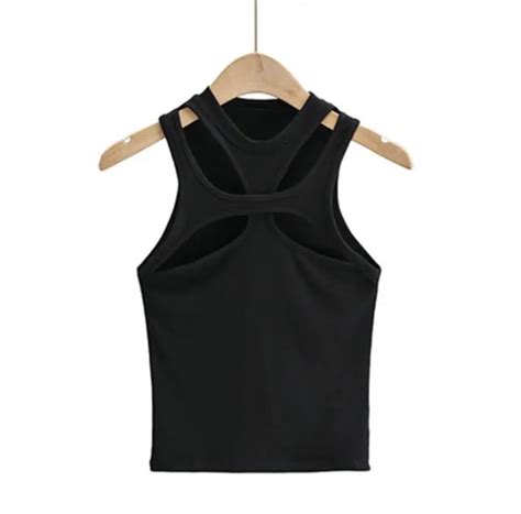 Asymmetrical Cut Out Tank Top Womens Fashion Tops Sleeveless On Carousell