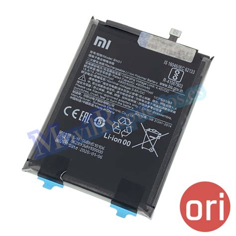 Batería BN51 para Xiaomi Redmi 8 Redmi 8A M1908C3KG De 4900mAh