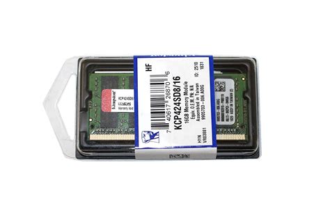 Kcp424sd816 Oem 16gb Ddr4 2400mhz Sodimm Portátil Módulo