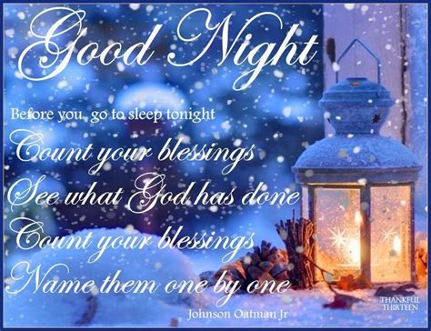 Wednesday Blessings For Winter Winter Goodnight Blessings Quote