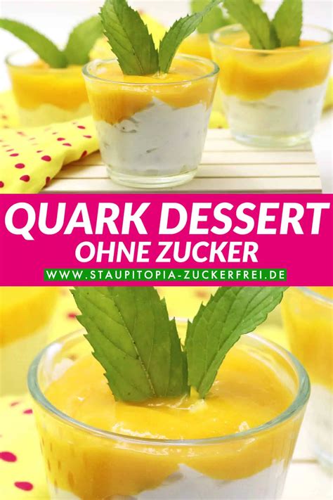 Low Carb Quark Dessert Im Glas Mit Mango Und Waln Ssen Staupitopia