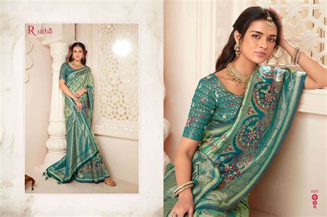 Rutba Vol 9 By Krishna Gokul Designer Silk Saree With Double Blouse