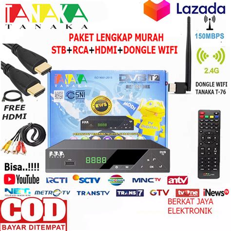 Harga Promo Set Top Box Tv Digital Dvbt Tanaka Body Plastik Bisa