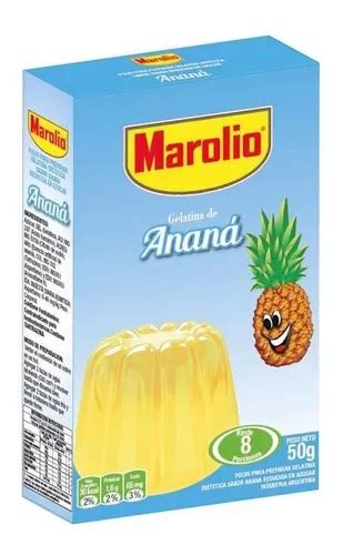 Pack X 12 Unid Gelatina Anana 50 Gr Marolio Gelatinas