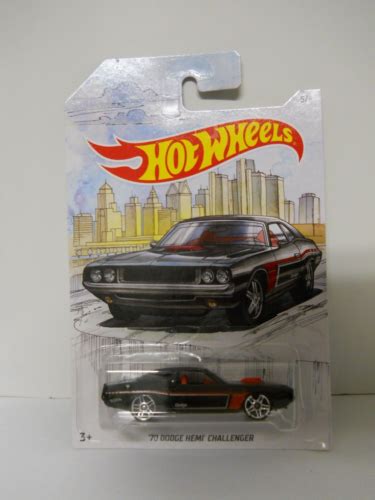 Hot Wheels 70 Dodge Hemi Challenger 56 Die Cast Car Vehicle Black 164 Ebay