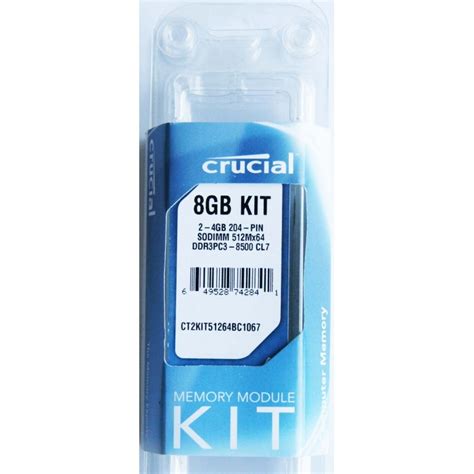 New Crucial Gb Gbx Ddr Pc Laptop Memory Ram