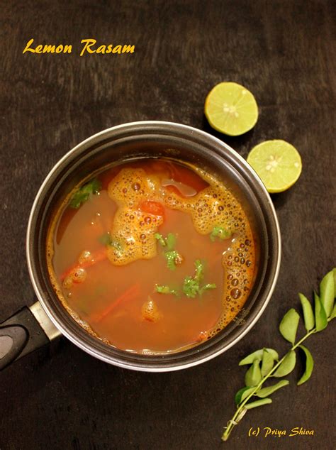 Lemon Rasam Recipe PRIYA KITCHENETTE