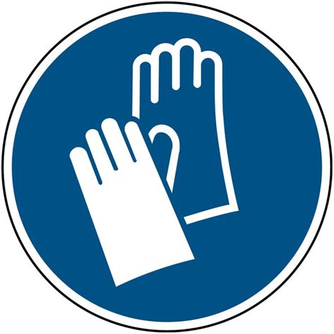 Brady ISO 7010 Sign Wear protective gloves 100 mm de diám Fisher