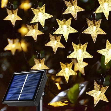 23 Ft 50 Solar Star String Light 8 Lighting Modes Outdoor Garden Patio Lawn Decoration Warm 1