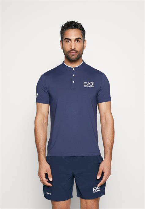 Ea7 Emporio Armani Polo Shirt Navy Blue Dark Blue Zalando De