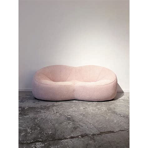 Vintage Pumpkin 2 Seater Sofa In Polyether Foam By Pierre Paulin For