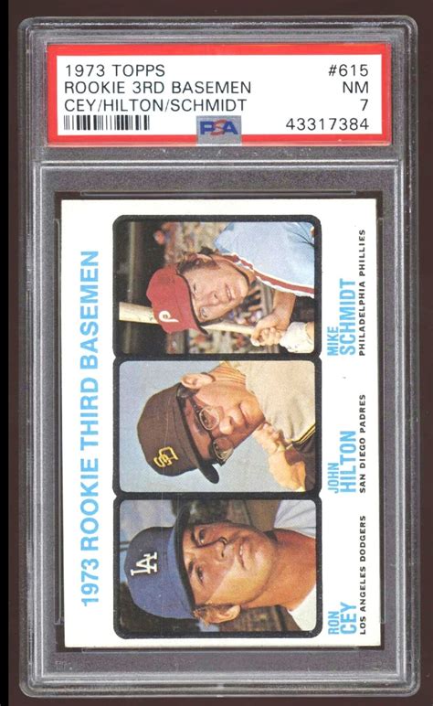 Topps Mike Schmidt Rookie Psa Nm Rc Ron Cey Hilton Third