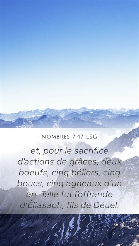 Nombres 7 47 LSG Mobile Phone Wallpaper Et Pour Le Sacrifice D