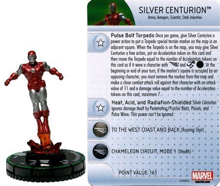 Silver Centurion B Invincible Iron Man Booster Set Marvel Heroclix