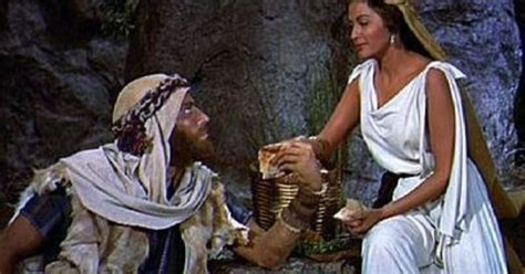 Charlton Hesston And Yvonne De Carlo As Moses And Sephora In The Ten