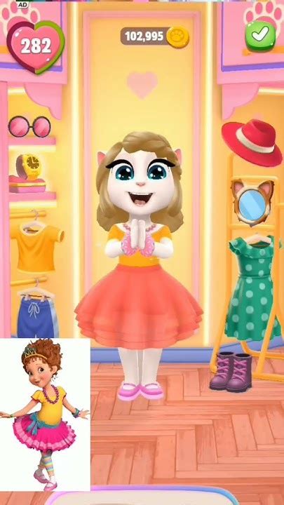 Fancy Nancy Makeover💇💄👗 By My Talking Angela 2 💫🥰 Cosplay