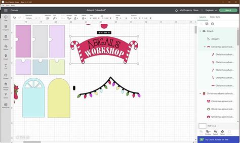 Cricut Advent Calendar {with Free SVG File}