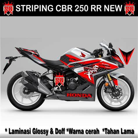 Jual STRIPING HONDA CBR 250RR 2023 RACING GRAFIS STIKER MOTOR CBR 250