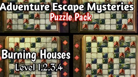 Adventure Escape Mysteries Puzzle Pack Burning Houses Level 1234