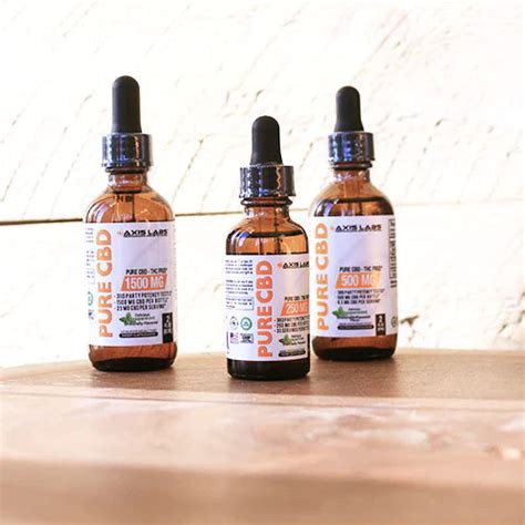 Pure Cbd Oil Tincture Thc Free Peppermint Axis Labs