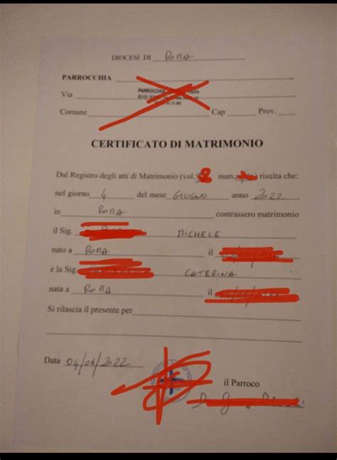 Certificato Di Matrimonio Organizzazione Matrimonio Forum