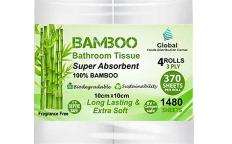 100% Bamboo Toilet Paper - Eco-friendly! by Bamboo Toilet Paper Company (formally Global Foods ...