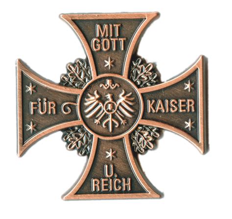 Patriotisches Kreuz Mit Gott für Kaiser und Reich Lesen und Schenken