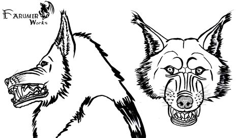 Want to be a werewolf? Design your own mask! by Farumir on DeviantArt